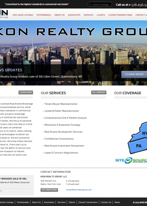 IKON Realty Group Web site screen shot