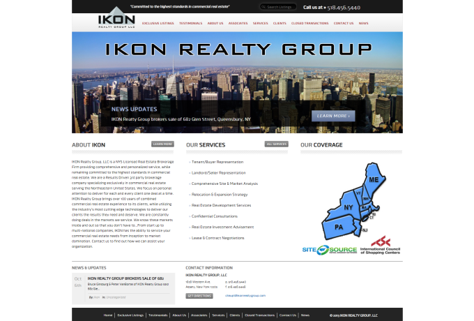 IKON Realty Group Web site screen shot
