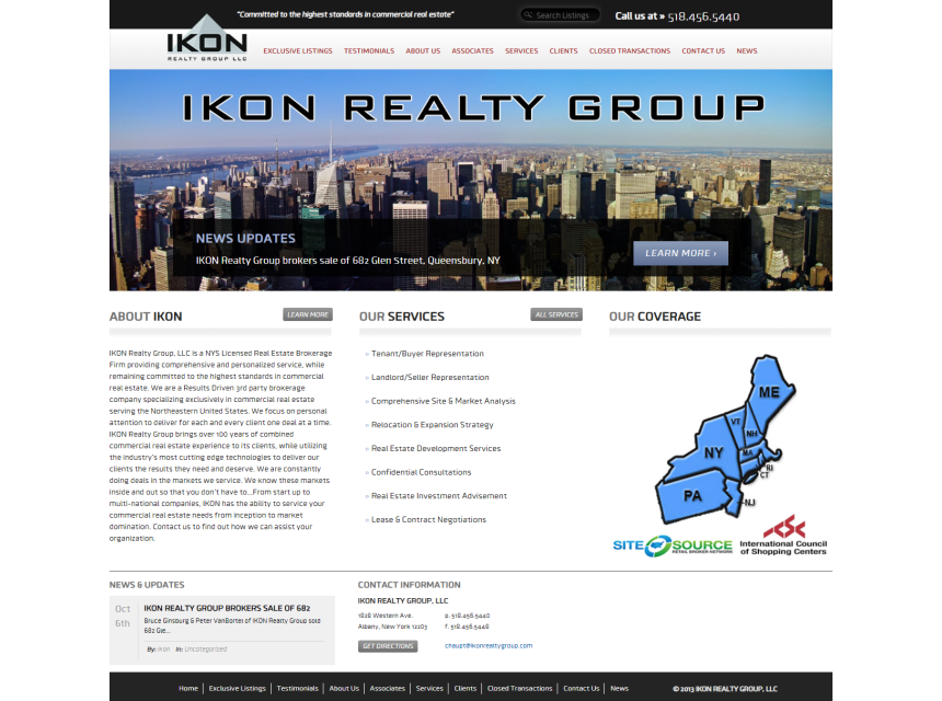 IKON Realty Group Web site screen shot