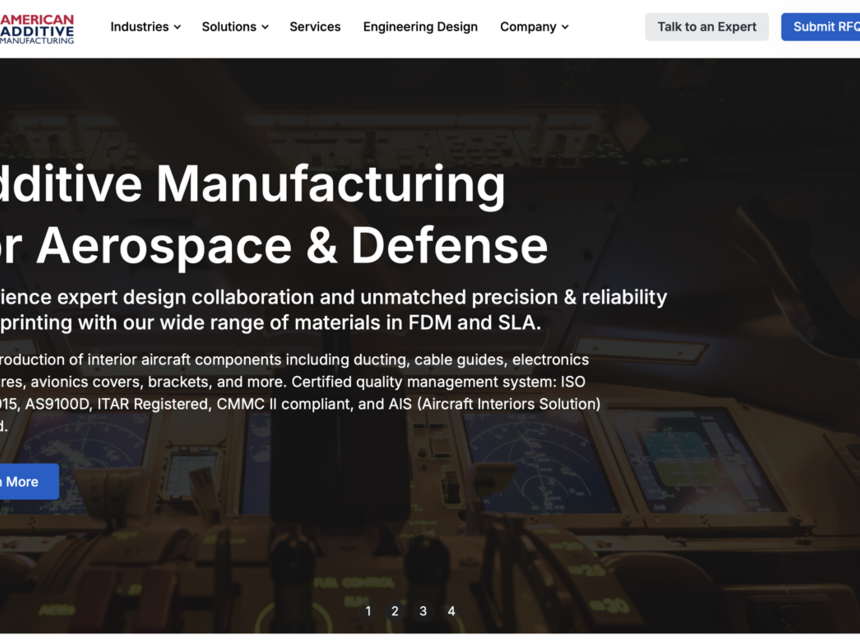 American Additive Manufacturing Screenshot