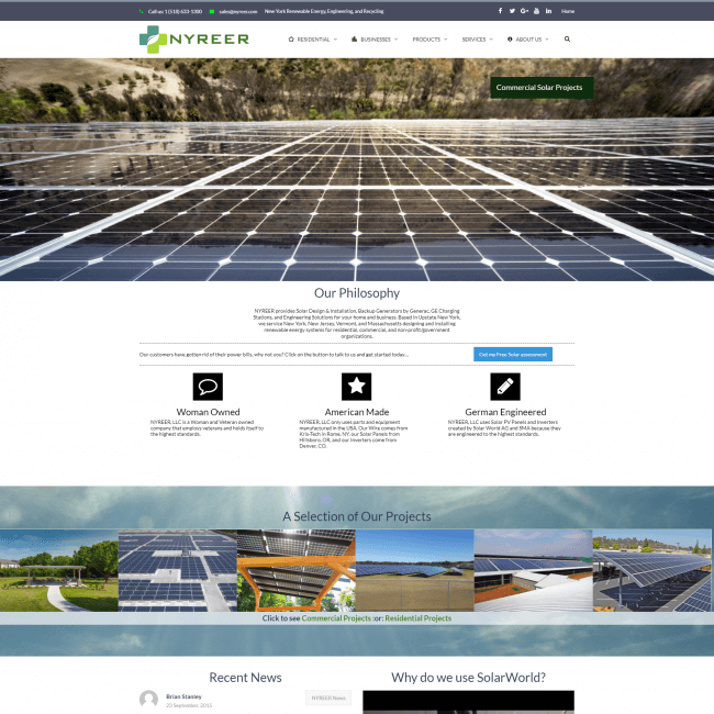 NYREER web site screenshot